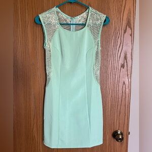 NWOT Main Strip Mint Lace Dress Size Small